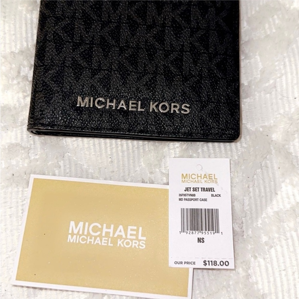 Michael Kors Monogram Brown Passport Cover - Picture 5 of 5
